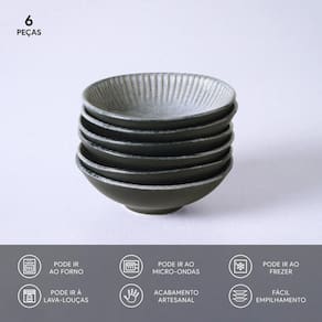 Conjunto de Cumbucas Porto Brasil Linhas Dust 370ml - 6 Peças - 2