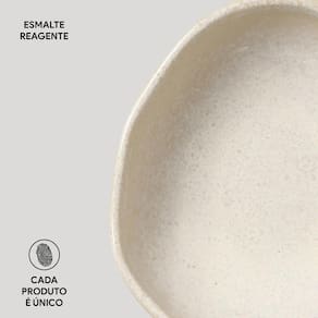 Conjunto de Cumbucas Oval Porto Brasil Orgânico Latte 265ml - 6 Peças - 2