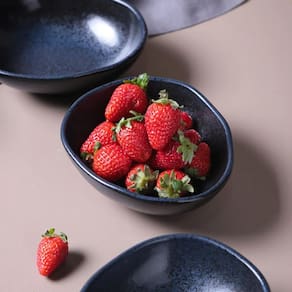 Conjunto de Cumbucas Oval Porto Brasil Orgânico Night Blue 265ml - 6 Peças - 2