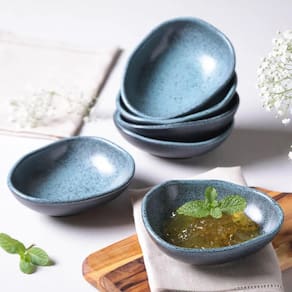 Conjunto de Cumbucas Oval Porto Brasil Orgânico Night Sky 265ml - 6 Peças - 1