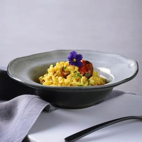 Conjunto de Pratos de Sobremesa Porto Brasil Orgânico Dust Preto 250ml - 4 Peças - 1