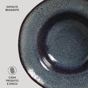 Conjunto de Pratos de Sobremesa Porto Brasil Orgânico Titanium 250ml - 4 Peças - 3