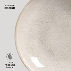 Conjunto de Pratos Fundos Porto Brasil Bio Latte Off White 1,1 litros - 6 Peças - 3