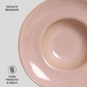 Conjunto de Pratos para Massa Porto Brasil Orgânico Litchi 450ml - 4 Peças - 3