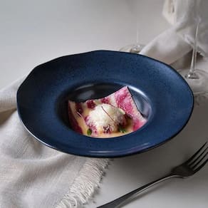 Conjunto de Pratos para Massa Porto Brasil Orgânico Night Blue 450ml - 4 Peças - 1