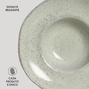Conjunto de Pratos para Massa Porto Brasil Orgânico Pistache 450ml - 4 Peças - 3