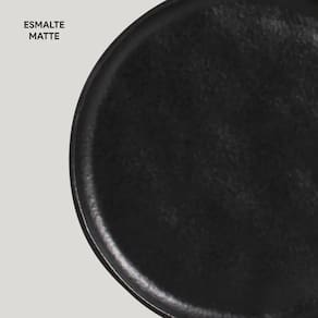 Conjunto de Pratos para Pão Porto Brasil Bio Preto Matte - 6 Peças - 3