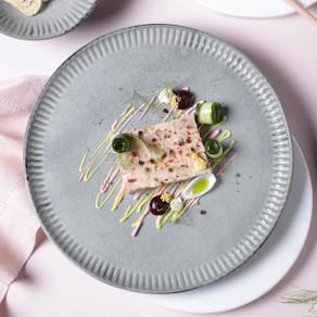 Conjunto de Pratos Rasos Porto Brasil Linhas Dust 27,5cm - 6 Peças - 1