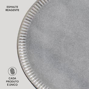 Conjunto de Pratos Rasos Porto Brasil Linhas Dust 27,5cm - 6 Peças - 3