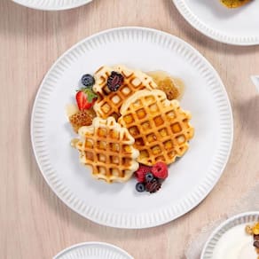 Conjunto de Pratos Rasos Porto Brasil Linhas New White 27,5cm - 6 Peças - 1