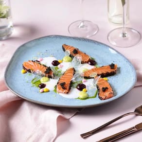 Conjunto de Pratos Oval Porto Brasil Orgânico Breeze 31cm - 6 Peças - 1