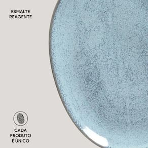 Conjunto de Pratos Oval Porto Brasil Orgânico Breeze 31cm - 6 Peças - 3