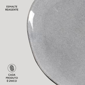 Conjunto de Pratos Oval Porto Brasil Orgânico Dust 31cm - 6 Peças - 3