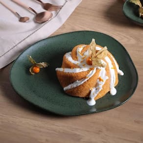 Conjunto de Pratos Oval Porto Brasil Orgânico Greenery 31cm - 6 Peças - 1