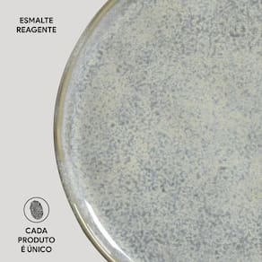 Conjunto de Pratos de Sobremesa Porto Brasil Bio Green Granite 21,5cm - 6 Peças - 3