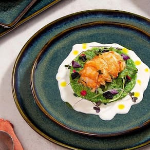 Conjunto de Pratos de Sobremesa Porto Brasil Bio Oceano 21,5cm - 6 Peças - 1