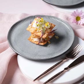 Conjunto de Pratos de Sobremesa Porto Brasil Linhas Dust 21,5cm - 6 Peças - 1