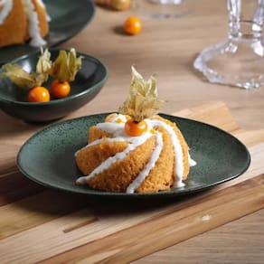 Conjunto de Pratos de Sobremesa Ovais Porto Brasil Orgânico Greenery 22,5cm - 6 peças - 1