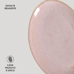 Conjunto de Pratos de Sobremesa Ovais Porto Brasil Orgânico Litchi 22,5cm - 6 peças - 3