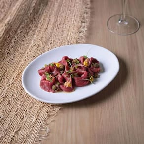 Conjunto de Pratos de Sobremesa Ovais Porto Brasil Orgânico New White 22,5cm - 6 peças - 1