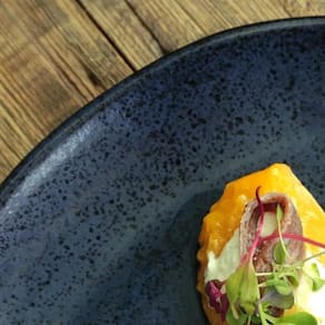 Conjunto de Pratos de Sobremesa Ovais Porto Brasil Orgânico Night Blue 22,5cm - 6 peças - 2