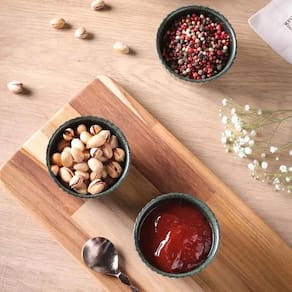 Conjunto de Ramequins Médios Porto Brasil Linhas Greenery com 6 Peças 170ml - Verde - 3