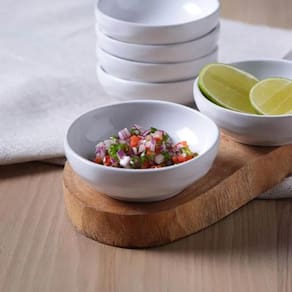 Conjunto de Ramequins Médios Porto Brasil Orgânico New White com 6 Peças 70ml – Branco - 1