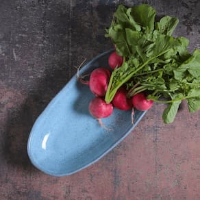 Conjunto de Travessas Oval Funda G Porto Brasil Orgânico Breeze 32x16cm - 4 Peças - 1