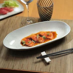 Conjunto de Travessas Ovais Grandes Porto Brasil Orgânico Echo 32x16cm - 4 Peças - 1