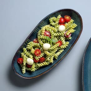 Conjunto de Travessas Ovais Grandes Porto Brasil Orgânico Oceano 32x16cm - 4 Peças - 2