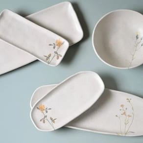 Conjunto de Travessas Ovais Rasas Grandes Porto Brasil Orgânico Campestre 36x13cm – 4 Peças - 2