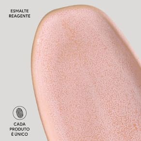 Conjunto de Travessas Oval Rasa Grande Porto Brasil Orgânico Litchi 36x13cm - 4 Peças - 3