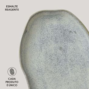 Conjunto de Travessas Oval Rasa Média Porto Brasil Bio Green Granite 30x20cm - 4 Peças - 3