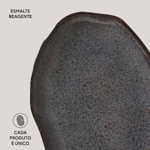 Conjunto de Travessas Oval Rasa Média Porto Brasil Bio Titanium 30x20cm - 4 Peças - 2