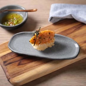 Conjunto de Travessas Oval Rasa Mini Porto Brasil Orgânico Dust 16,5x8cm - 4 Peças - 1