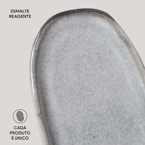 Conjunto de Travessas Oval Rasa Mini Porto Brasil Orgânico Dust 16,5x8cm - 4 Peças - 3
