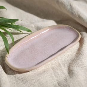 Conjunto de Travessas Ovais Rasas Porto Brasil Orgânico Litchi 16,5x8cm - 4 Peças - 1