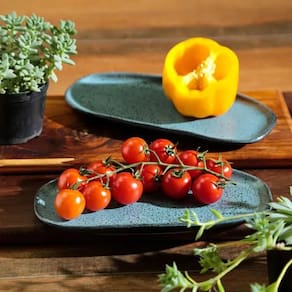 Conjunto de Travessas Ovais Rasas Porto Brasil Orgânico Night Sky 16,5x8cm - 4 Peças - 2