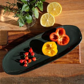 Conjunto de Travessas Ovais Pequenas Porto Brasil Orgânico Dust 23x11cm - 4 Peças - 1