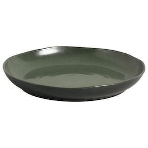 Travessa Redonda Grande Porto Brasil Orgânico Stoneware Greenery 36cm - Verde - 1