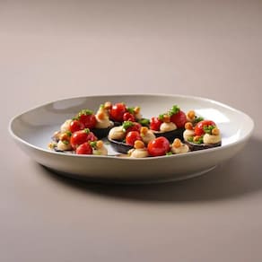 Travessa Redonda Grande Porto Brasil Orgânico Stoneware Latte 36cm - Off White - 2