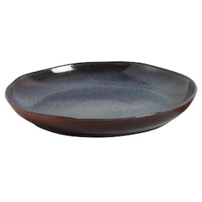 Travessa Redonda Grande Porto Brasil Orgânico Stoneware Titanium 36cm – Azul - 2