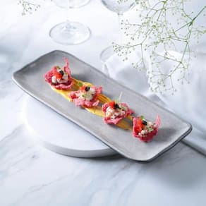 Conjunto de Travessas Retangulares Médias Porto Brasil Orgânico Dust 33x13cm - 4 Peças - 1