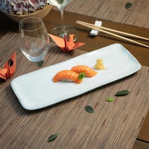 Conjunto de Travessas Retangulares Médias Porto Brasil Orgânico Echo 33x13cm - 4 Peças - 1