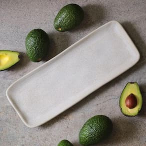 Conjunto de Travessas Retangulares Médias Porto Brasil Orgânico Latte 33x13cm - 4 Peças - 1