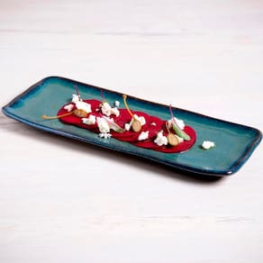 Conjunto de Travessas Retangulares Médias Porto Brasil Orgânico Oceano 33x13cm - 4 peças - 1