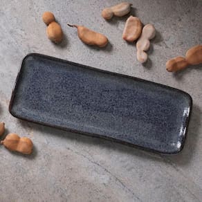 Conjunto de Travessas Retangulares Médias Porto Brasil Orgânico Titanium 33x13cm - 4 Peças - 1