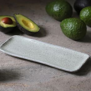Conjunto de Travessas Retangulares Pequenas Porto Brasil Orgânico Pistache 22x9,5cm - 4 Peças - 3