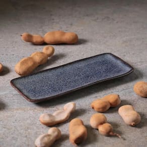 Conjunto de Travessas Retangulares Pequenas Porto Brasil Titanium 22x9,5cm - 4 Peças - 1