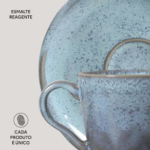 Conjunto de Xícaras e Pires de Café Porto Brasil Bio Breeze 120ml - 6 Peças - 3